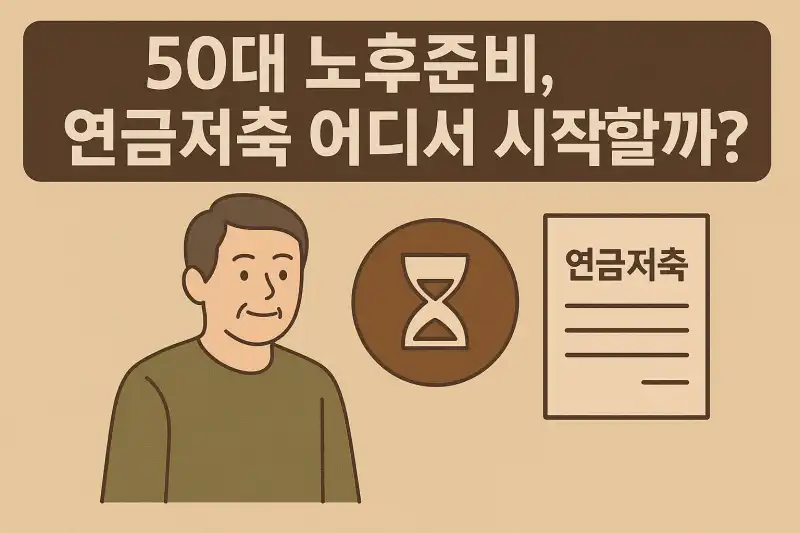 50대 노후준비, 연금저축 어디서 시작할까?