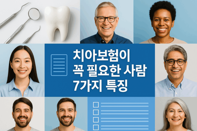 치아보험이 꼭 필요한 사람 7가지 특징