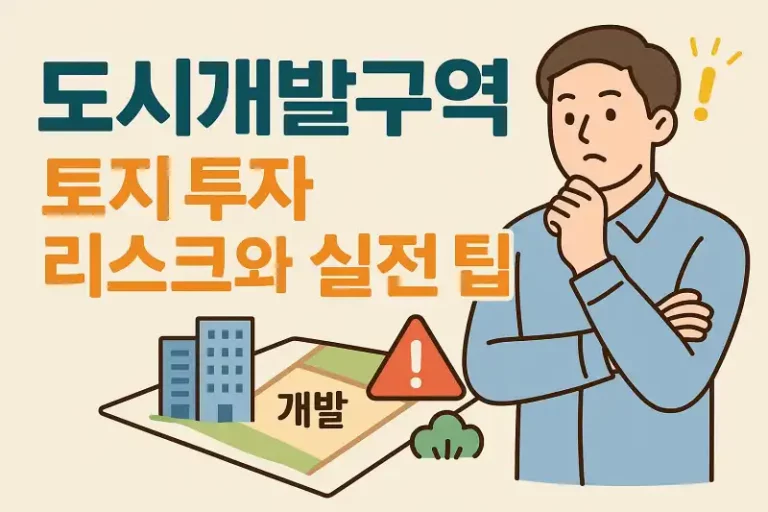 도시개발구역 토지 투자 리스크와 실전 팁