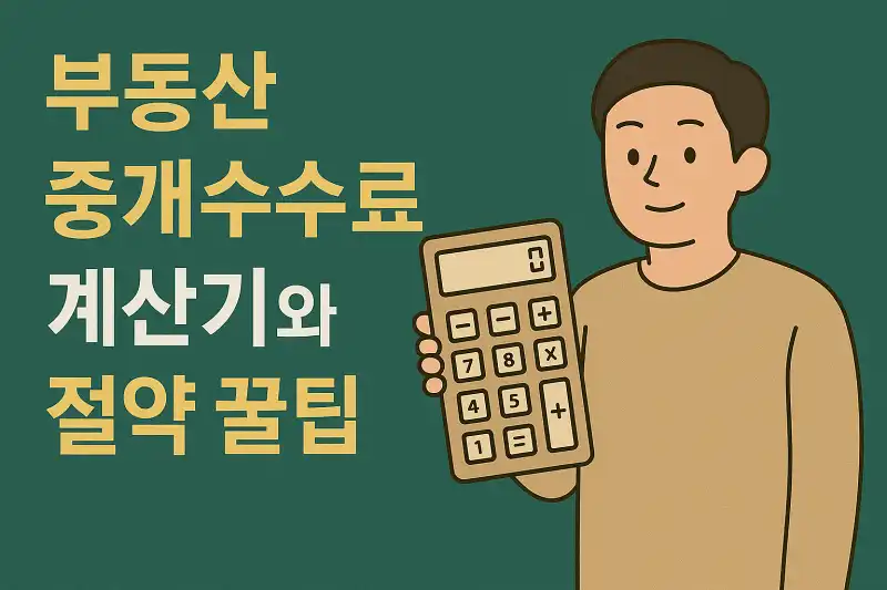 부동산 중개수수료 계산기와 절약 꿀팁