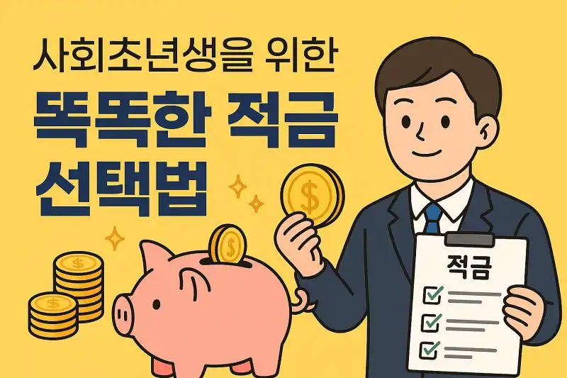 사회초년생을 위한 똑똑한 적금 선택법
