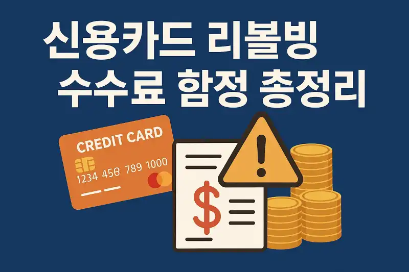 신용카드 리볼빙 수수료 함정 총정리