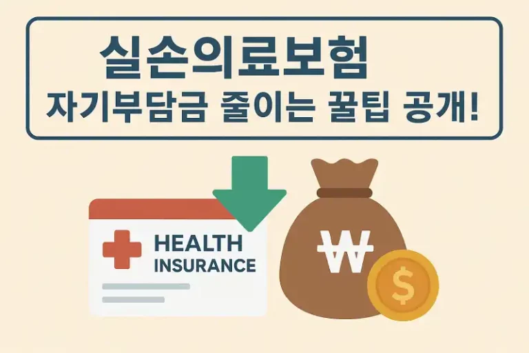 실손의료보험 자기부담금 줄이는 꿀팁 공개!