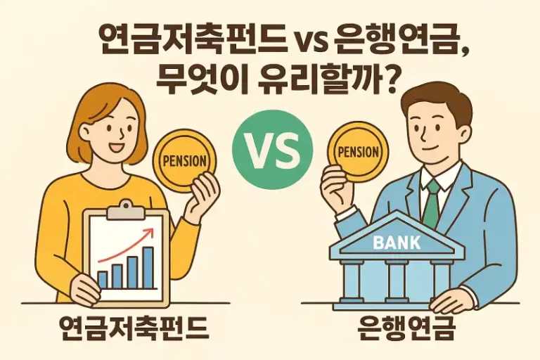 연금저축펀드 vs 은행 연금, 무엇이 유리할까?