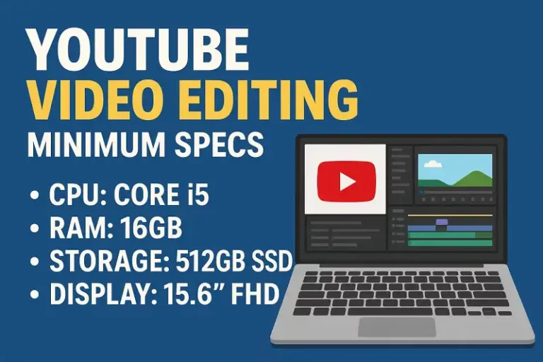 유튜브 영상 편집 가능한 노트북 최소 사양