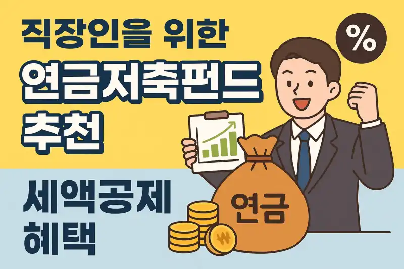 직장인을 위한 연금저축펀드 추천과 세액공제 혜택