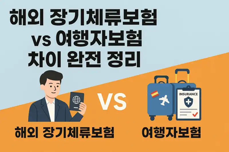 해외 장기체류보험 vs 여행자보험 차이 완전 정리