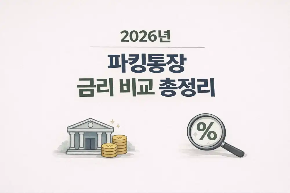 2026년 파킹통장 금리 비교 총정리
