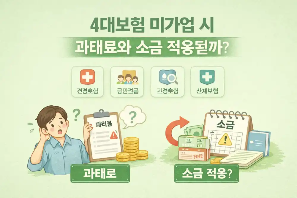 4대보험 미가입 시 과태료와 소급 적용될까?