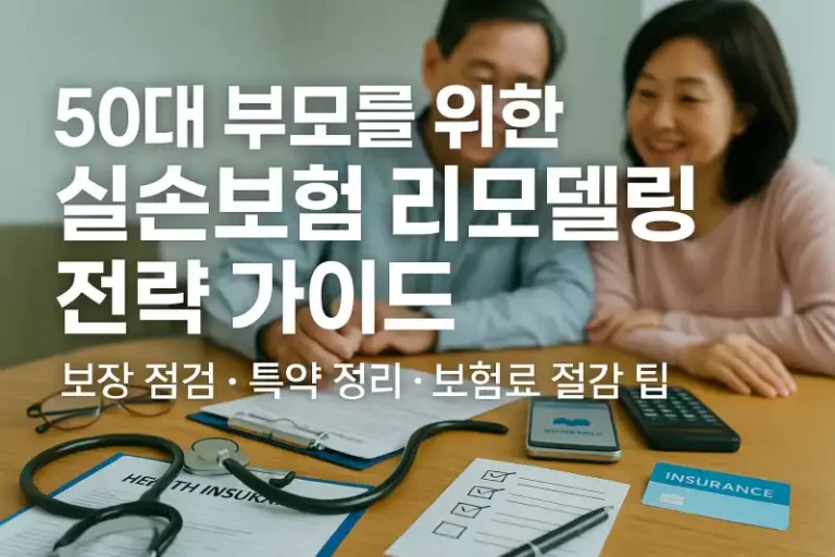 50대 부모를 위한 실손보험 리모델링 전략 가이드