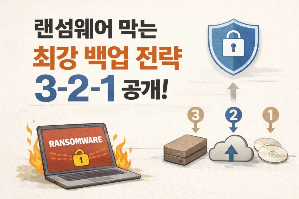 랜섬웨어 막는 최강 백업 전략 3-2-1 공개!