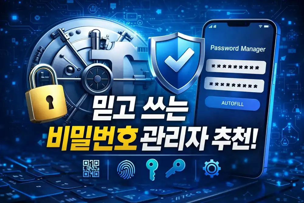 믿고 쓰는 비밀번호 관리자 추천!