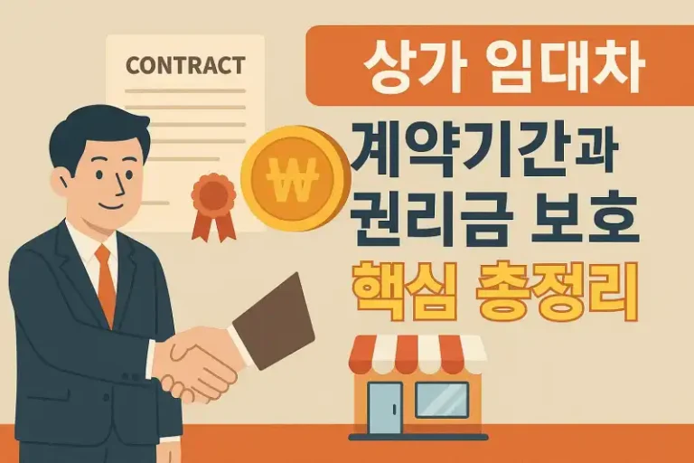 상가 임대차 계약기간과 권리금 보호 핵심 총정리