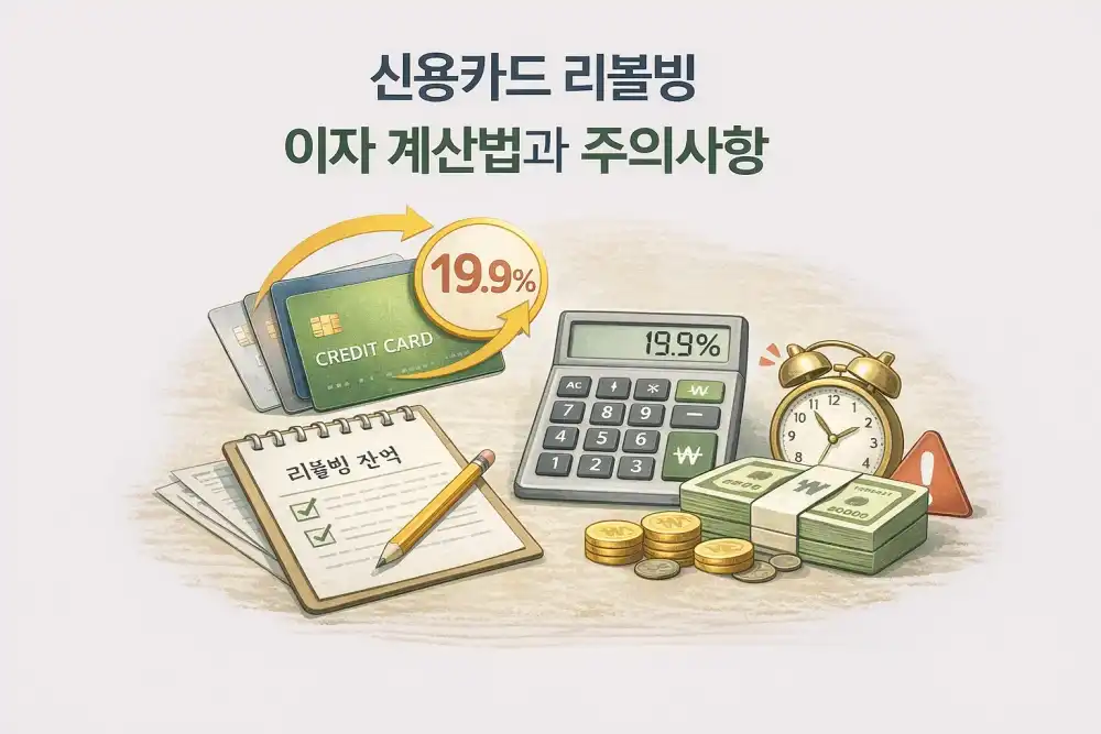 신용카드 리볼빙 이자 계산법과 주의사항