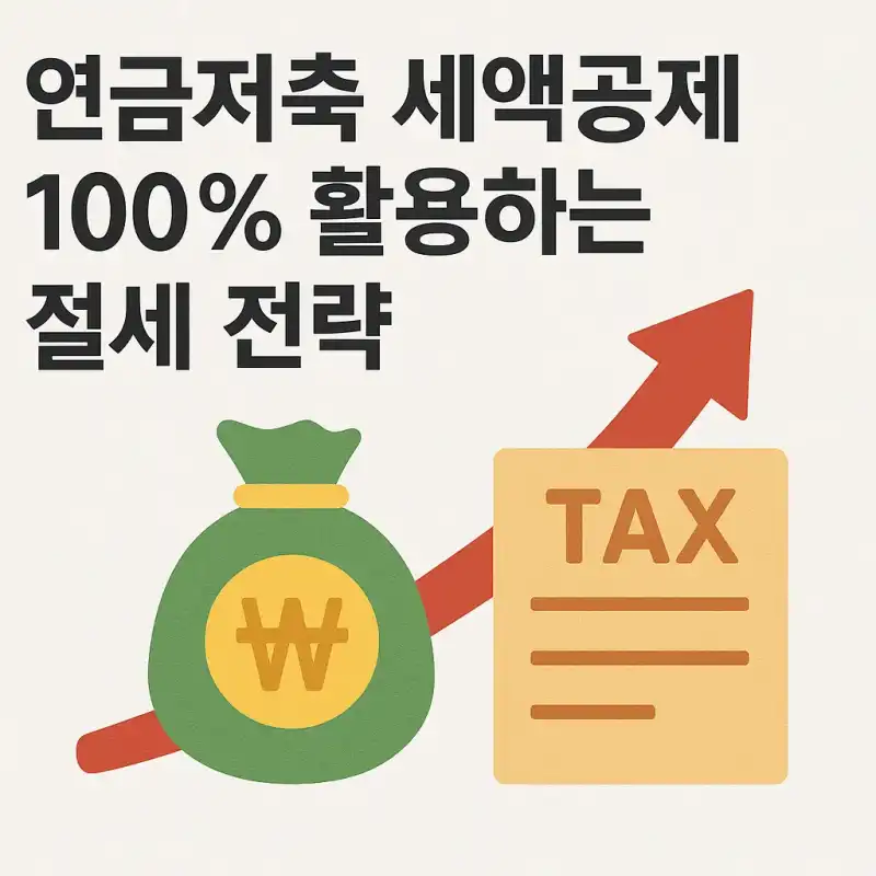 연금저축 세액공제 100% 활용하는 절세 전략