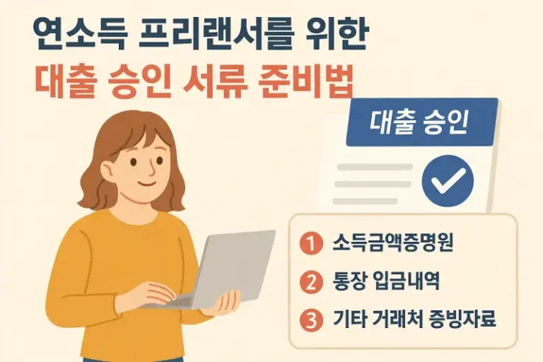 연소득 프리랜서를 위한 대출 승인 서류 준비법