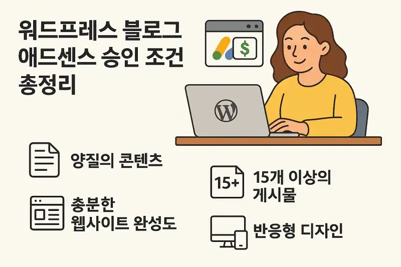 워드프레스 블로그 애드센스 승인 조건 총정리