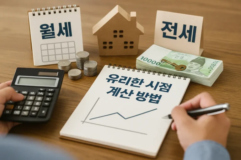 월세에서 전세로 전환이 유리한 시점 계산 방법