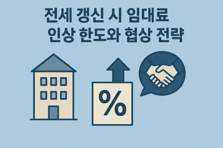 전세 갱신 시 임대료 인상 한도와 협상 전략