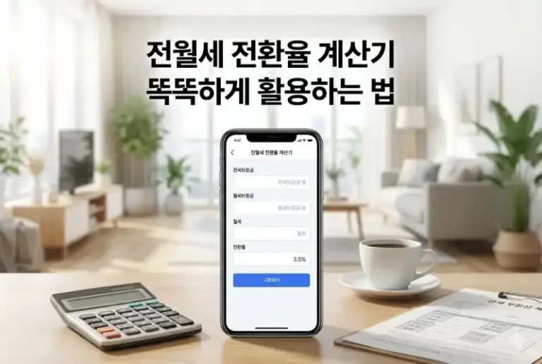 전월세 전환율 계산기 똑똑하게 활용하는 법