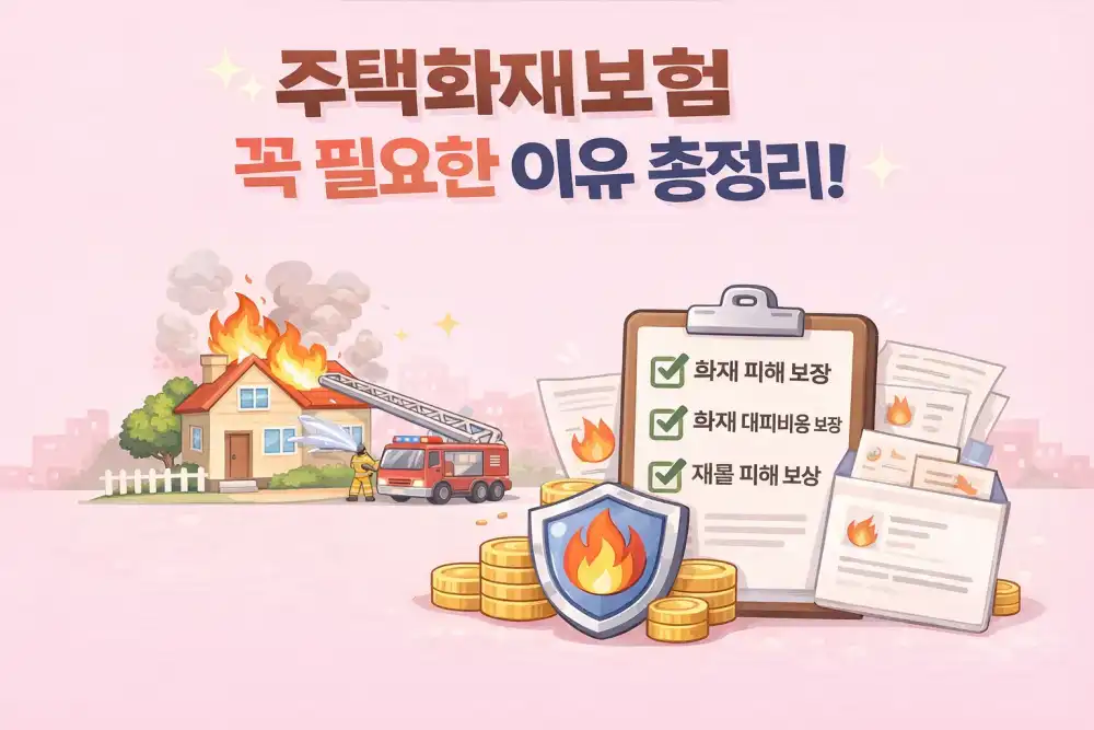 주택화재보험 꼭 필요한 이유 총정리!