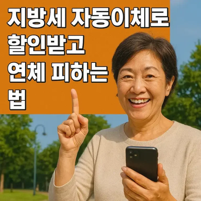 지방세 자동이체로 할인받고 연체 피하는 법