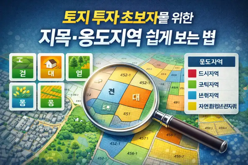 토지 투자 초보자를 위한 지목·용도지역 쉽게 보는 법