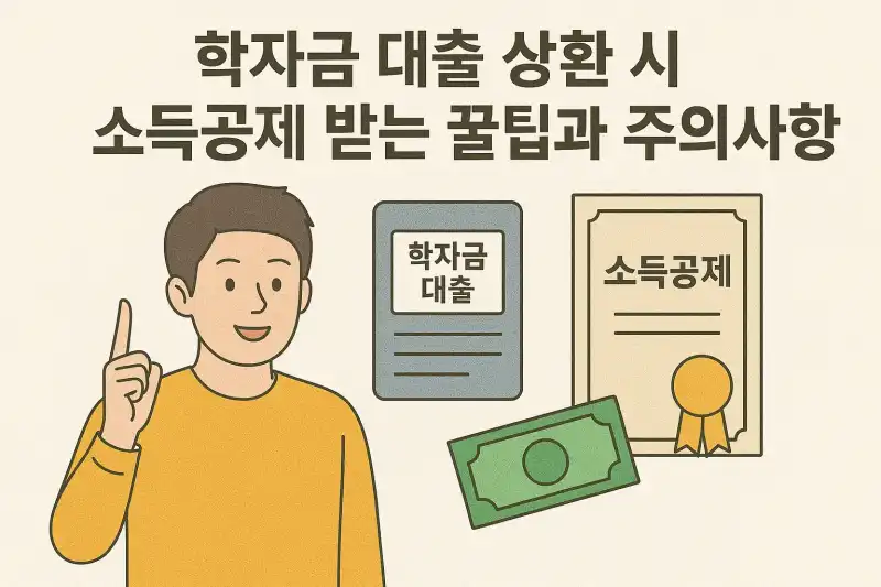 학자금 대출 상환 시 소득공제 받는 꿀팁과 주의사항