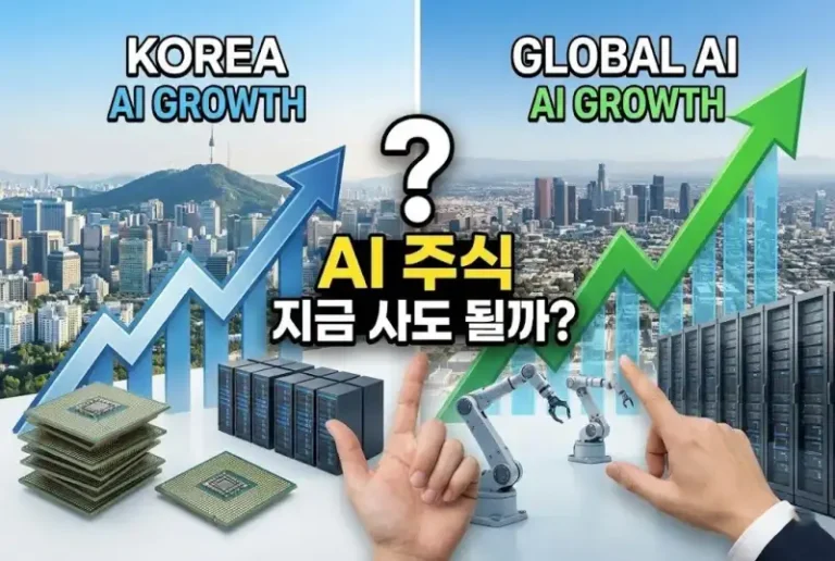 AI 주식 지금 사도 될까? 국내외 산업 성장 비교