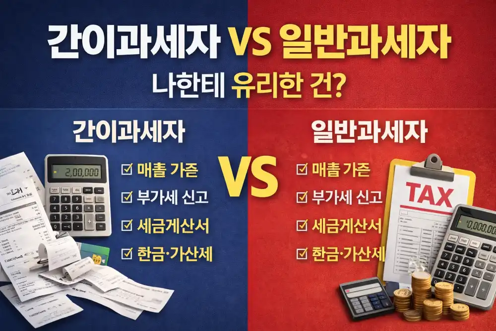 간이과세자 VS 일반과세자, 나한테 유리한 건?