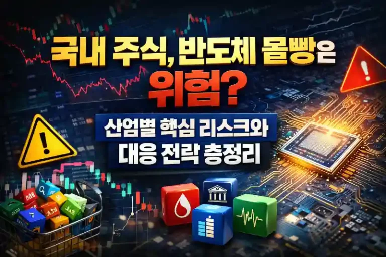 국내 주식, 반도체 몰빵은 위험? 산업별 핵심 리스크와 대응 전략 총정리