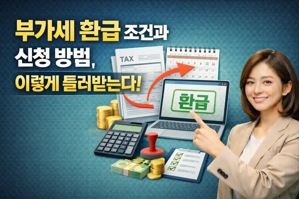 부가세 환급 조건과 신청 방법, 이렇게 돌려받는다!