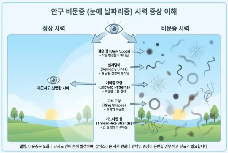 눈앞 날파리 비문증, 방치하면 실명?