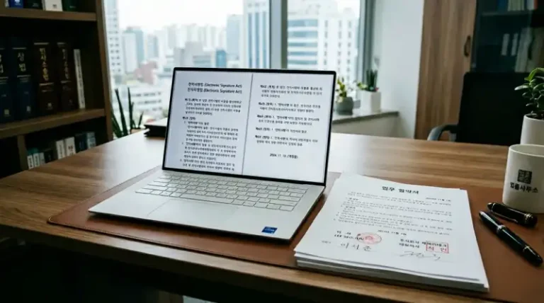 전자계약서 법적 효력 있나요?