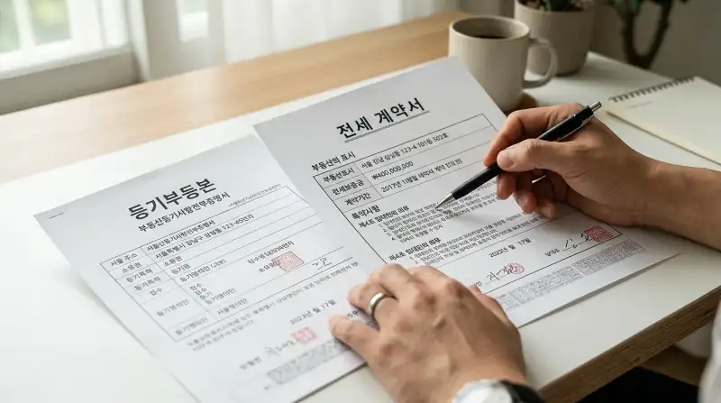 등기부등본 & 전세계약서 검토