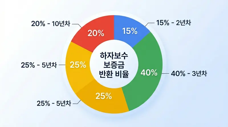 보증금 반환 비율 원형 차트 