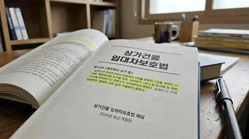 상가임대차보호법 서적 클로즈업