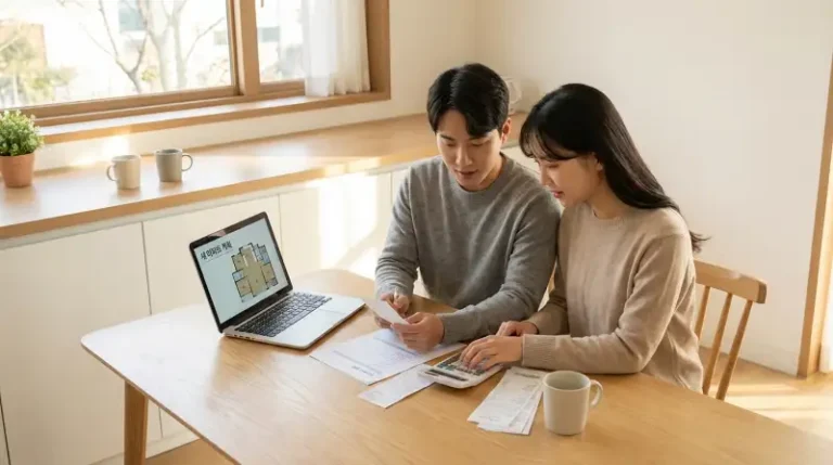 신혼부부 자료 검토 장면