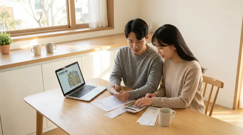 신혼부부 자료 검토 장면