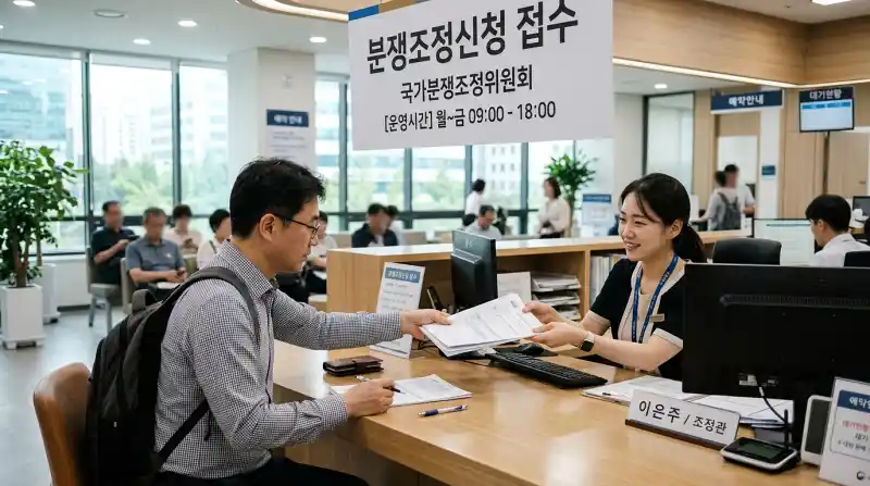 정부 분쟁조정 접수 장면