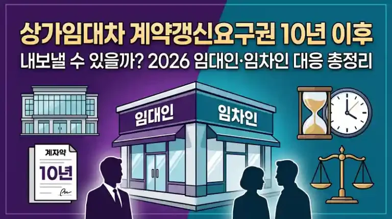 상가임대차 계약갱신요구권 10년 이후, 내보낼 수 있을까?