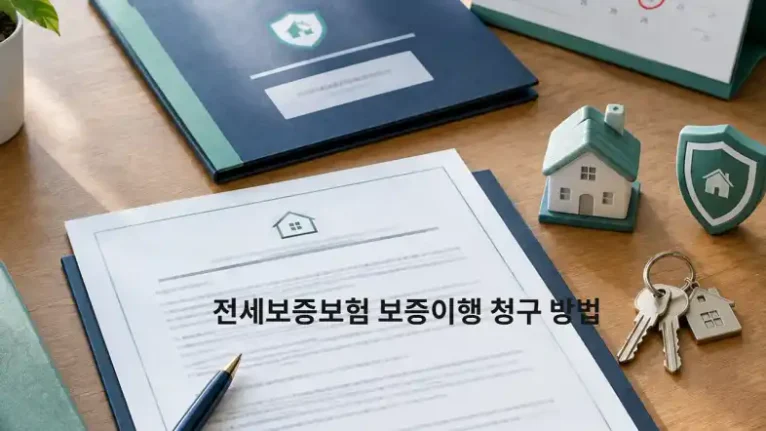 전세보증보험 보증이행 청구 방법
